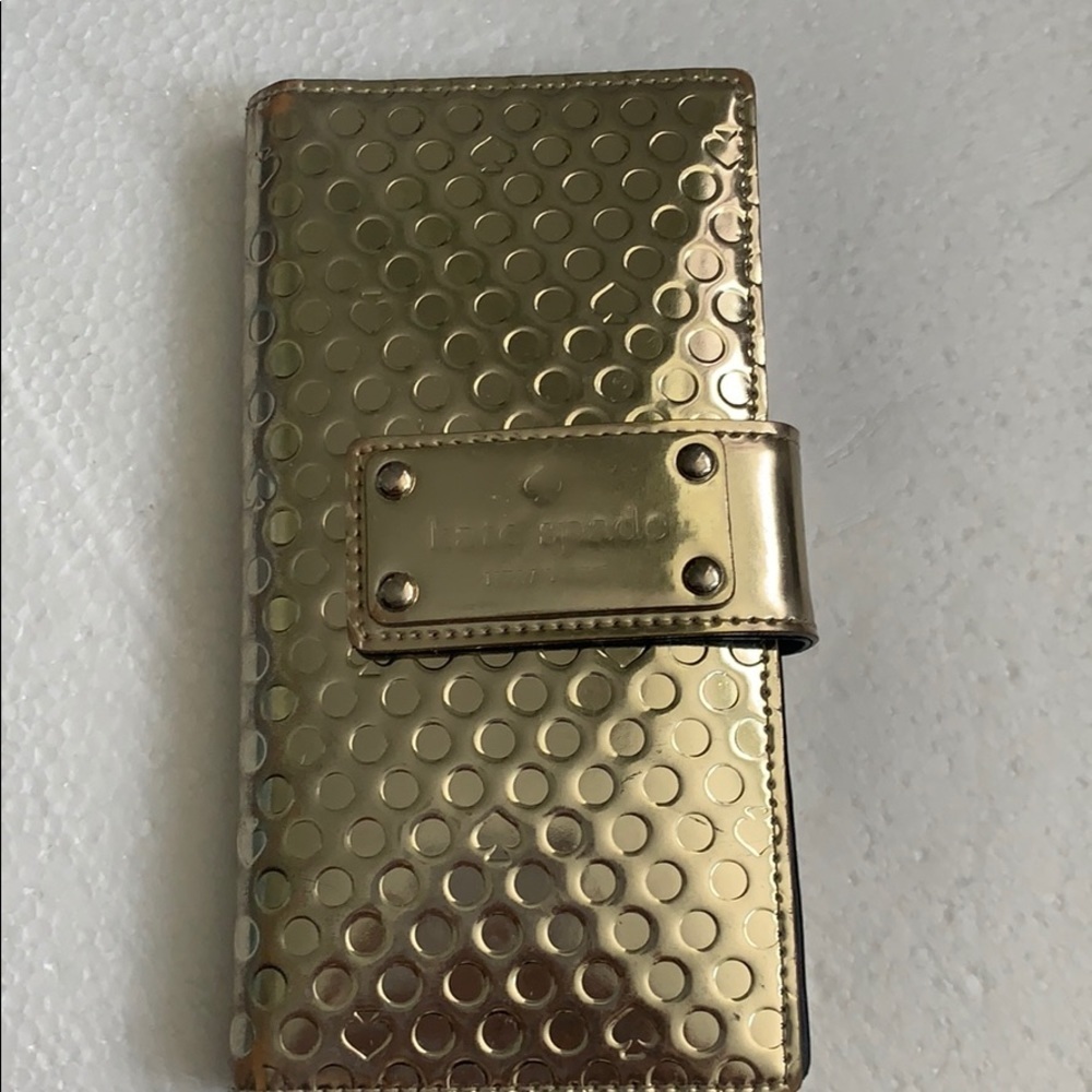 Kate spade wallet gold